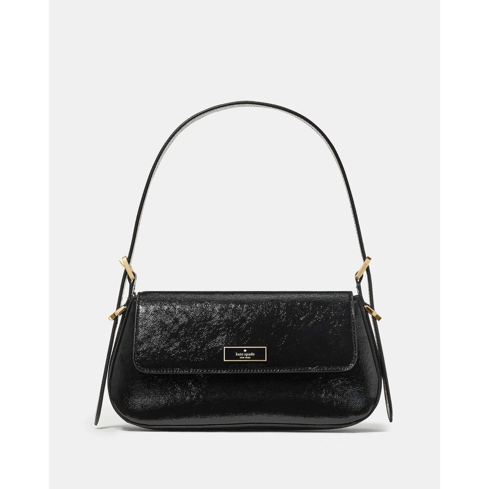 Kate Spade Bridget Crinkle Patent Small Flap Shoulder Bag Retail $329 NWT